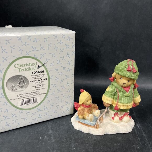 Enesco Other - NIB 2002 Cherished Teddies Margie And Nell Friends Always Help You Pull..104656